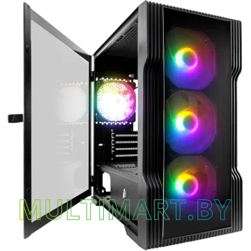 Корпус 1stPlayer Trilobite T3-G (T3-G-BK-4F1)
